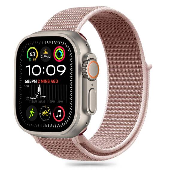 Strap for APPLE WATCH 6 / 7 / 8 / 9 / 10 / SE (40 / 41 / 42 MM) Tech-Protect Nylon Dusty Rose