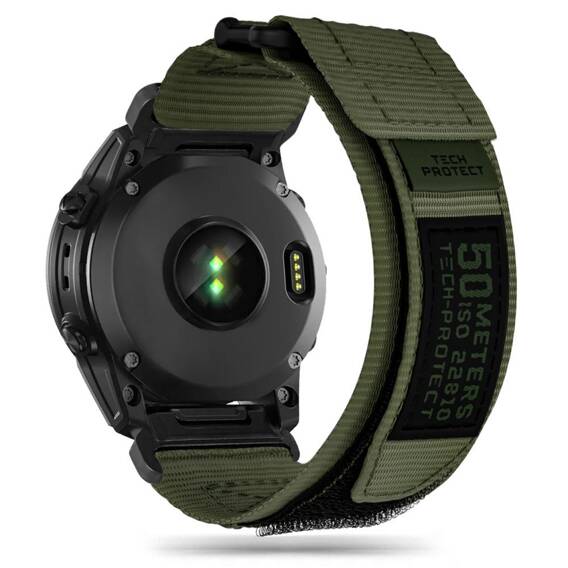Strap for GARMIN FENIX 5 / 6 / 6 PRO / 7 Tech-Protect Scout Pro Military Green dark green