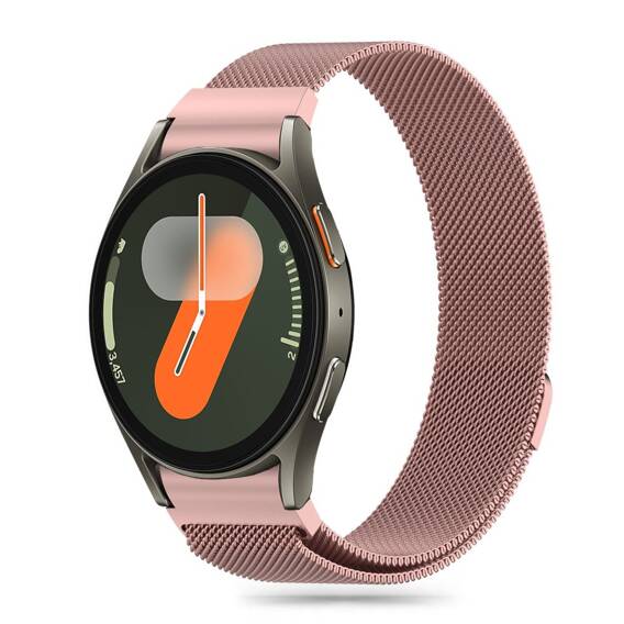 Strap for SAMSUNG GALAXY WATCH 4 / 5 / 5 PRO / 6 / 7 / FE Tech-Protect Milaneseband gold & pink