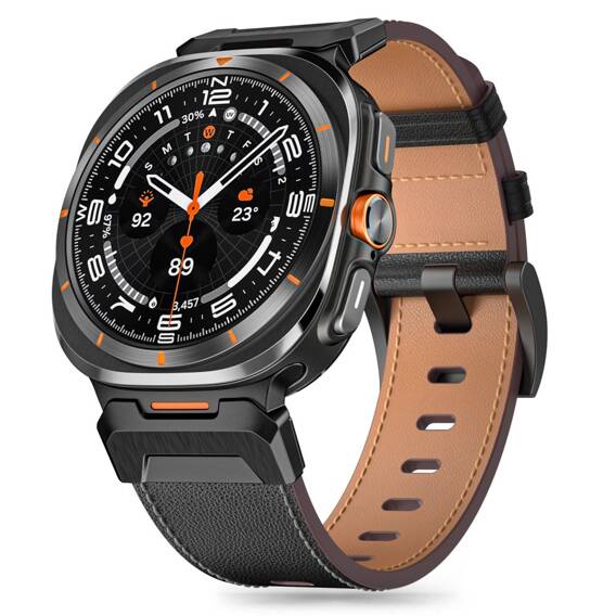 Strap for SAMSUNG GALAXY WATCH ULTRA (47MM) Tech-Protect Delta Pro Leather black