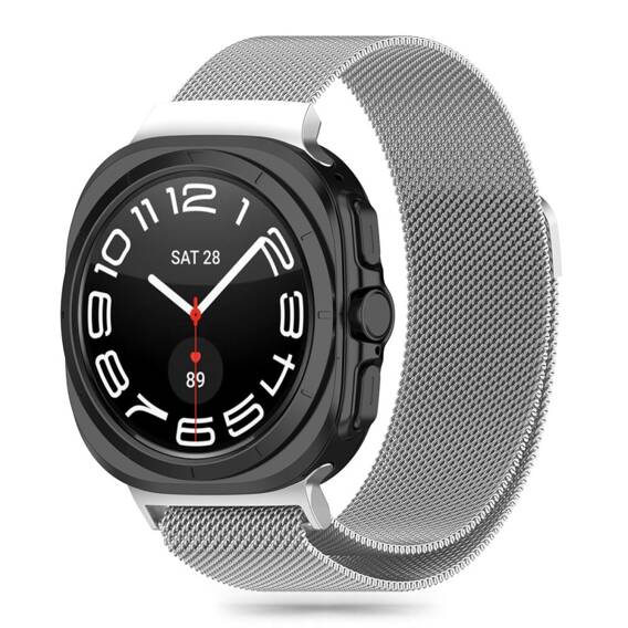 Strap for SAMSUNG GALAXY WATCH ULTRA (47MM) Tech-Protect Milaneseband silver