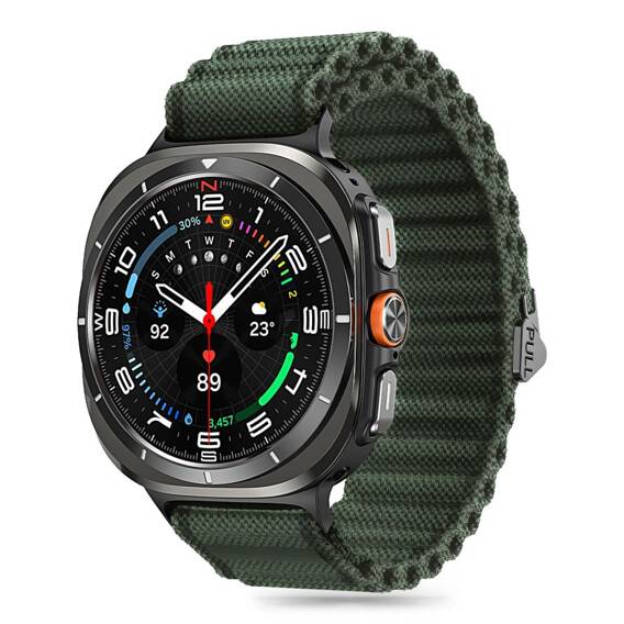 Strap for SAMSUNG GALAXY WATCH ULTRA (47MM) Tech-Protect Weave Pro green