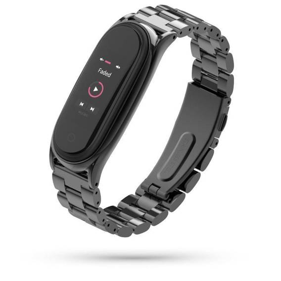 Strap for XIAOMI MI BAND 6 / 6 NFC / 5 Tech-Protect Stainless black