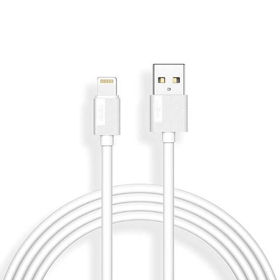 T-PHOX NETS LIGHTNING WHITE 2.4A CABLE ; PVC ; 1.2M