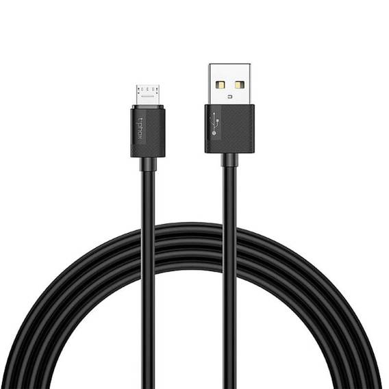 T-PHOX NETS MICRO USB BLACK 2.4A CABLE; PVC ; 2M