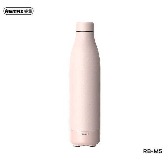 THERMOS WITH WIRELESS SPEAKER 500ml RB-M5 BLUETOOTH 5.0 PINK/PINK