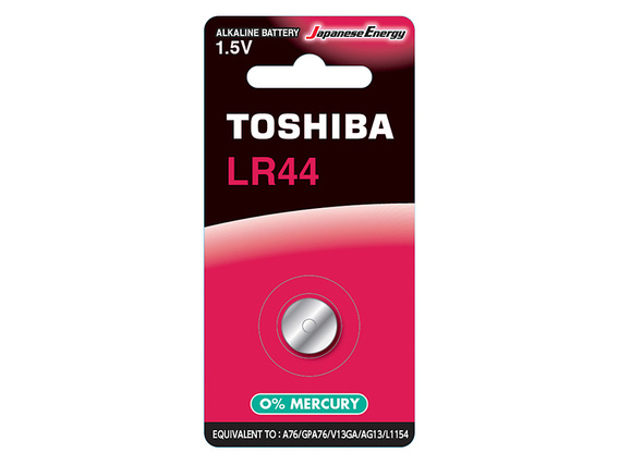 TOSHIBA ALKALINE LR44 battery 1 pc.