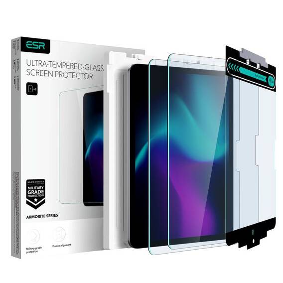 Tempered Glass 5D APPLE IPAD PRO 11.0 (5GEN) ESR Armorite 2-Pack Clear