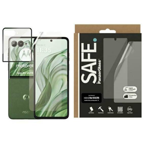 Tempered Glass 5D MOTOROLA RAZR 50 SAFE by PanzerGlass Screen Protector Ultra-Wide Fit (SAFE95959)