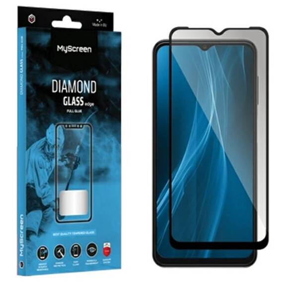 Tempered Glass HONOR X7 MyScreen Diamond Glass Edge Full Glue black