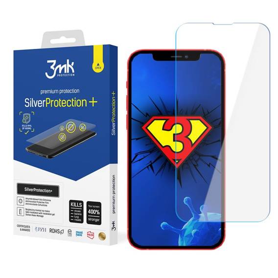Tempered Glass IPHONE 13 / 13 PRO 3MK SilverProtection+