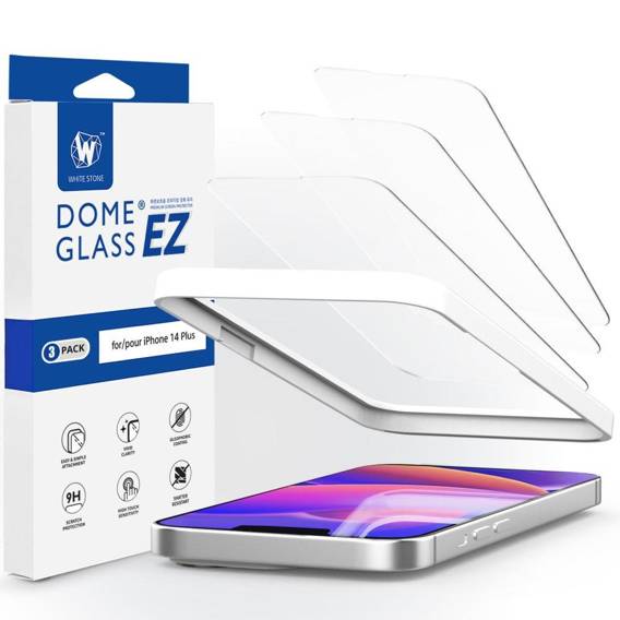 Tempered Glass IPHONE 14 PLUS Whitestone EZ Glass 3-pack