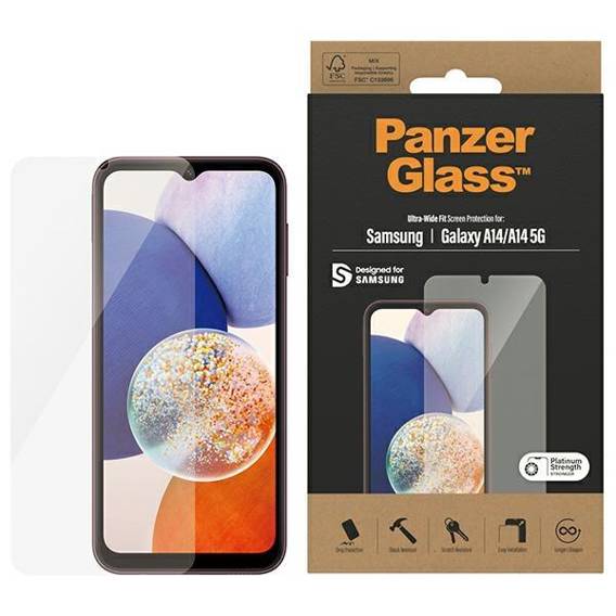 Tempered Glass SAMSUNG GALAXY A14 5G PanzerGlass Ultra-Wide Fit Screen Protection (7321)