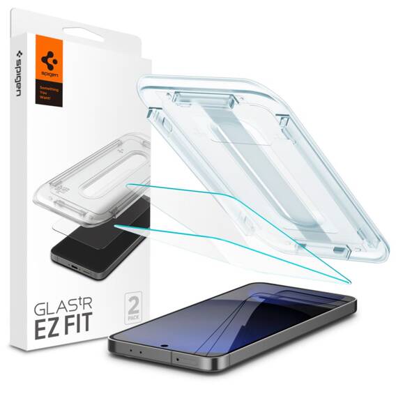 Tempered Glass SAMSUNG GALAXY S24 FE Spigen Glas.tr "EZ Fit" 2-Pack Clear