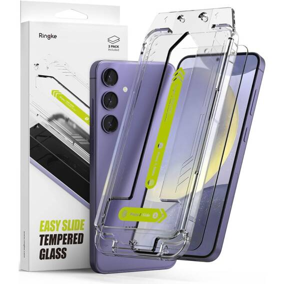Tempered Glass SAMSUNG GALAXY S24 Ringke Easy Slide 2-Pack Clear