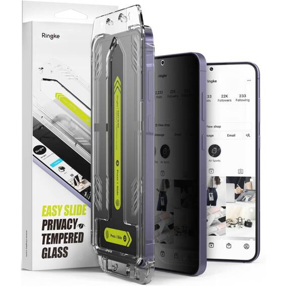 Tempered Glass SAMSUNG GALAXY S24 Ringke Easy Slide 2-Pack Privacy