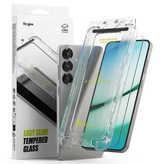 Tempered Glass SAMSUNG GALAXY S25+ Ringke Easy Slide 2-Pack Clear