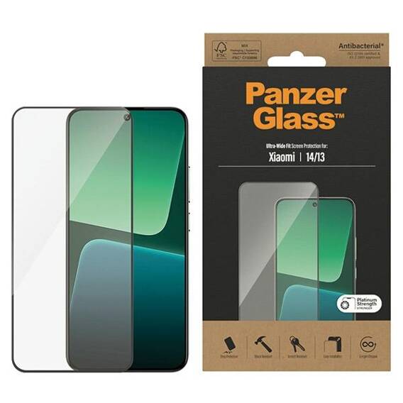 Tempered Glass XIAOMI 13 / 14 PanzerGlass Ultra-Wide Fit Screen Protection