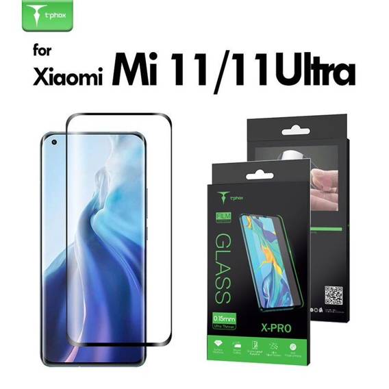 Tempered Glass XIAOMI MI 11 / MI 11 ULTRA T-PHOX X-PRO black