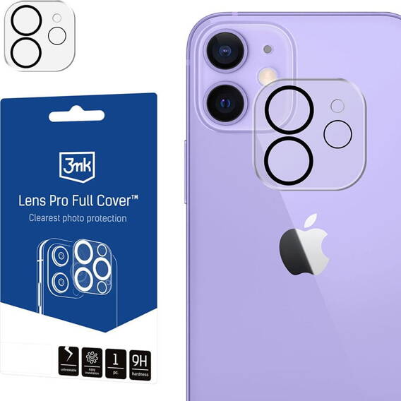 Tempered Glass for Camera IPHONE 11 / 12 / 12 MINI 3MK Lens Protection Pro Full Cover
