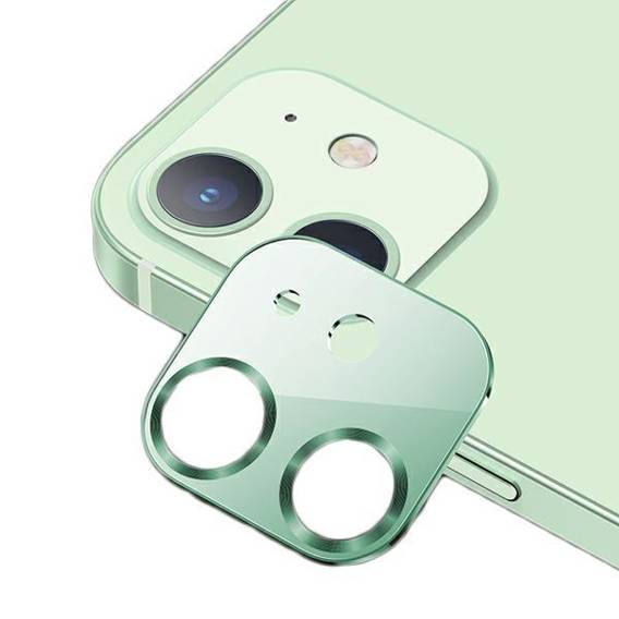 Tempered Glass for Camera IPHONE 12 MINI USAMS Camera Lens Glass Metal green