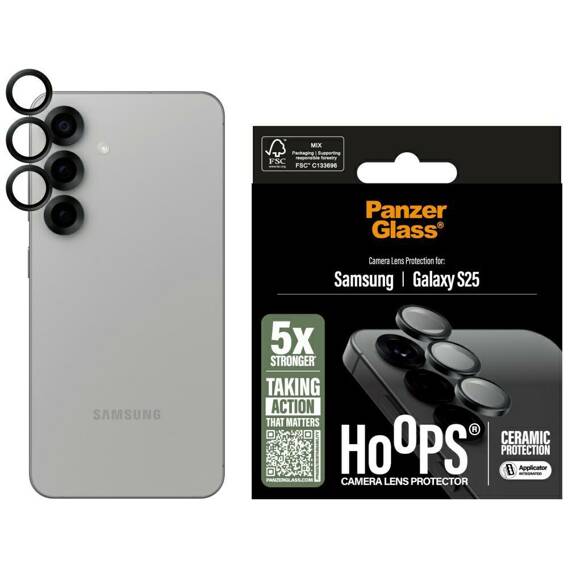 Tempered Glass for Camera SAMSUNG GALAXY S25 PanzerGlass Hoops Lens Protector