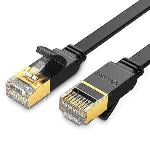 UGREEN NW106 Ethernet RJ45 Flat network cable , Cat.7, STP, 5m (Black)