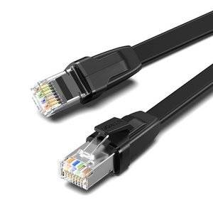 UGREEN NW134 Cat 8 U/FTP Flat Ethernet RJ45 Cable Pure Copper 0.5m (black)