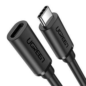 UGREEN USB Type C 3.1 Gen2 Male to Female Cable Nickel Plating 1m (Black)