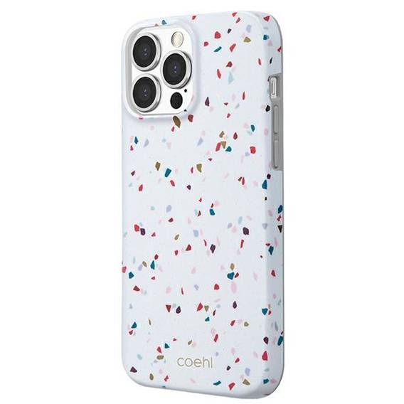 UNIQ case Coehl Terrazzo iPhone 13 Pro Max 6.7" white/natural white