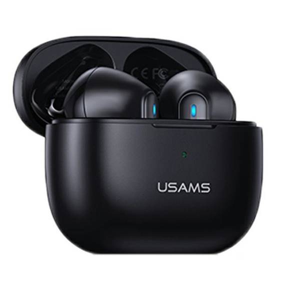 USAMS Bluetooth 5.2 TWS NX10 Series Dual mic wireless headphones black/black BHUNX01