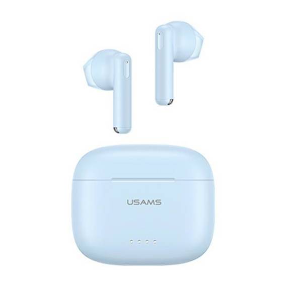 USAMS Bluetooth 5.3 TWS headphones US14 Series Dual mic wireless blue/blue BHUUS03