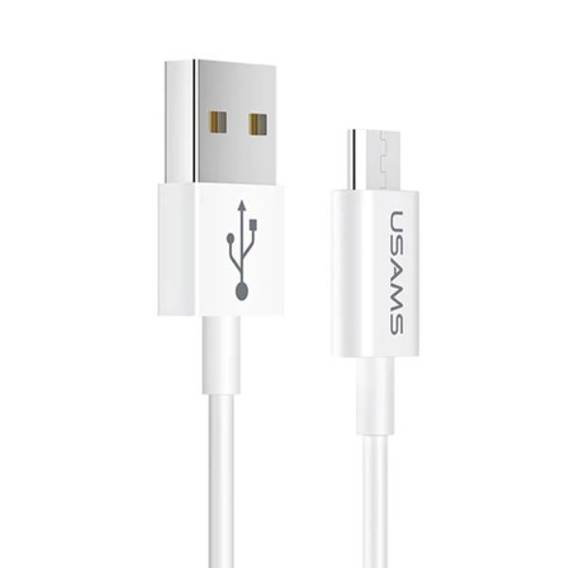 USAMS Cable U23 microUSB 2A Fast Charge 1m white/white SJ284USB01 (US-SJ284)