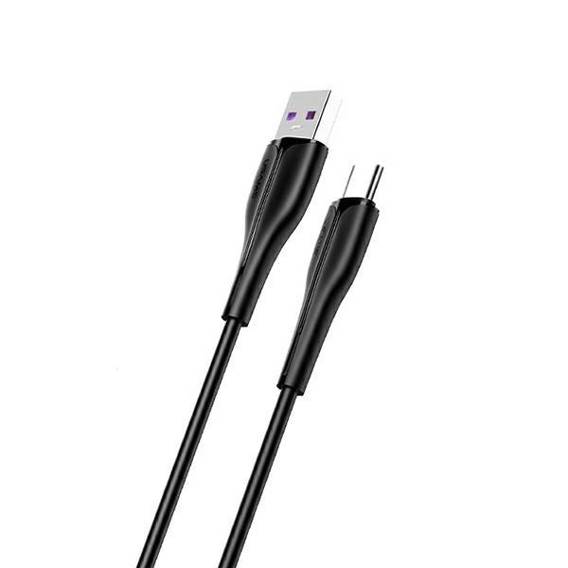 USAMS Cable U38 USB-C 5A Fast Charge for OPPO/HUAWEI 1m black/black SJ376USB01 (US-SJ376)