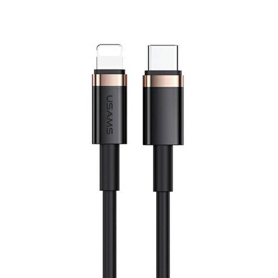 USAMS Cable U63 USB-C to Lightning 1.2m 20W PD Fast Charge black/black SJ484USB01 (US-SJ484)