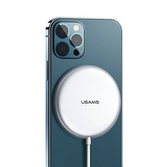 USAMS Lad. induction US-CD160 magnetic W2 15W aluminum iPhone 12 series silver/silver CD160DZ01