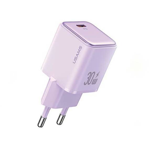 USAMS Lad. network. 1xUSB-C PD30W 3A (head only) PD3.0 Fast Charging purple/purple X-ron Series CC186TC03 (US-CC186)