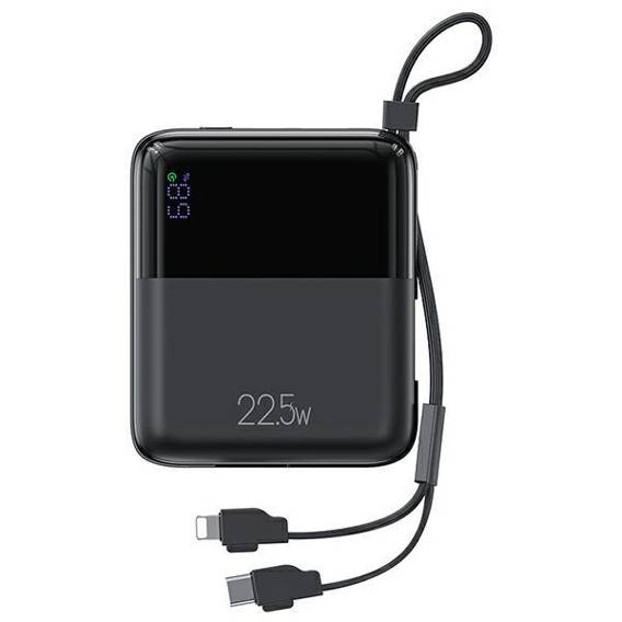 USAMS Powerbank PB69 10000mAh 22.5W QC3.0+PD Fast Charge Digital Display black/black 10KCD18601 (US-CD186)