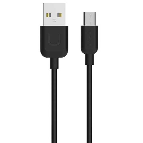 USAMS U-Turn microUSB cable 1m black/black 2A MICUSBXD01 (US-SJ098)