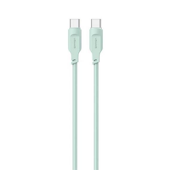 USAMS USB-C to USB-C PD Fast Charging Cable 1.2m 100W Lithe Series green/green SJ567USB04 (US-SJ567)