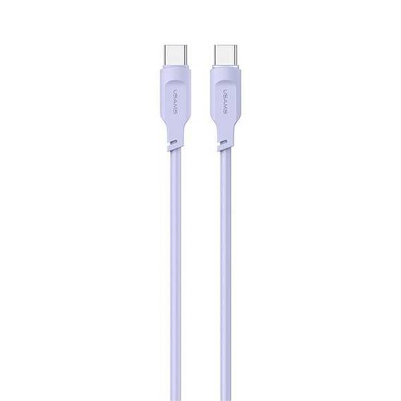 USAMS USB-C to USB-C PD Fast Charging Cable 1.2m 100W Lithe Series purple/purple SJ567USB03 (US-SJ567)