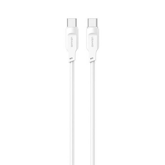 USAMS USB-C to USB-C PD Fast Charging Cable 1.2m 100W Lithe Series white/white SJ567USB02 (US-SJ567)