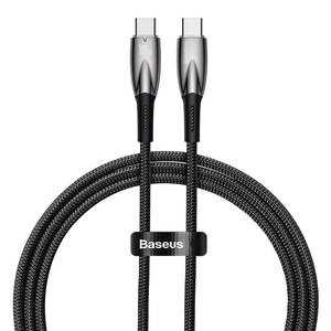 USB-C cable for USB-C Baseus Glimmer Series, 100W, 1m (Black)