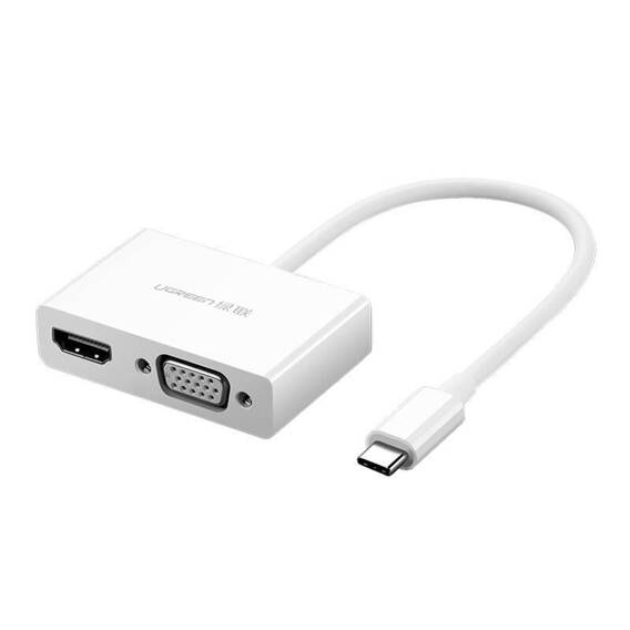 USB-C to HDMI + VGA Adapter UGREEN MM123 (white)