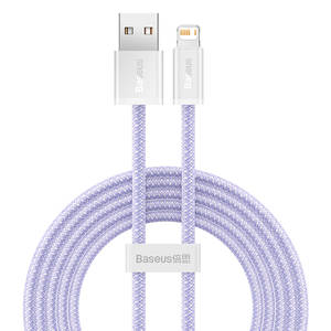 USB cable for Lightning Baseus Dynamic 2 Series, 2.4A, 2m (purple)