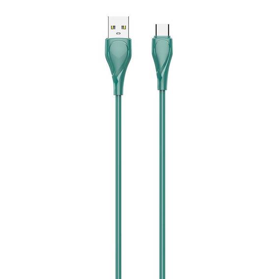 USB to USB-C cable LDNIO LS612, 25W, 2m (green)