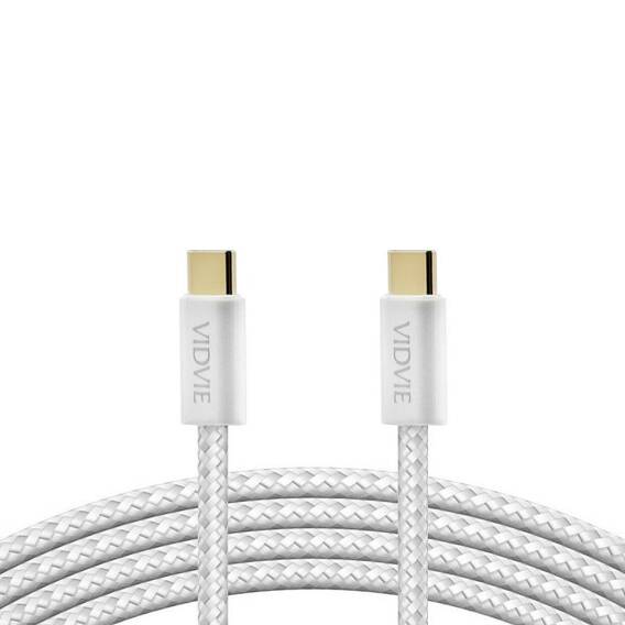 VIDVIE CB4011 Type C/Type C cable 5A 100W, 2m white