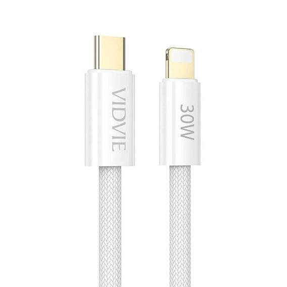 VIDVIE CB4011 Type C/iPhone 3A cable (PD 30W) 2m white