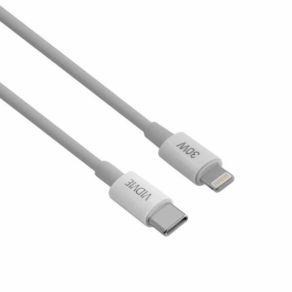 VIDVIE CB4013 Type C/iPhone PD30W cable 1m white