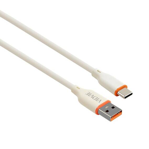 VIDVIE CB4028 USB/Type C cable 6A, 66W, 1.2m beige